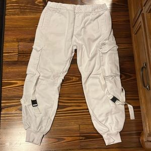 Designer BLACKTAILOR White C1 Cargo Pants